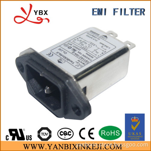 IEC 320 ac socket EMI filter 10A 220V